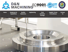 Tablet Screenshot of dnmachining.com